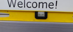 Golden Hands Sign installed level